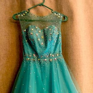 Blue prom dress